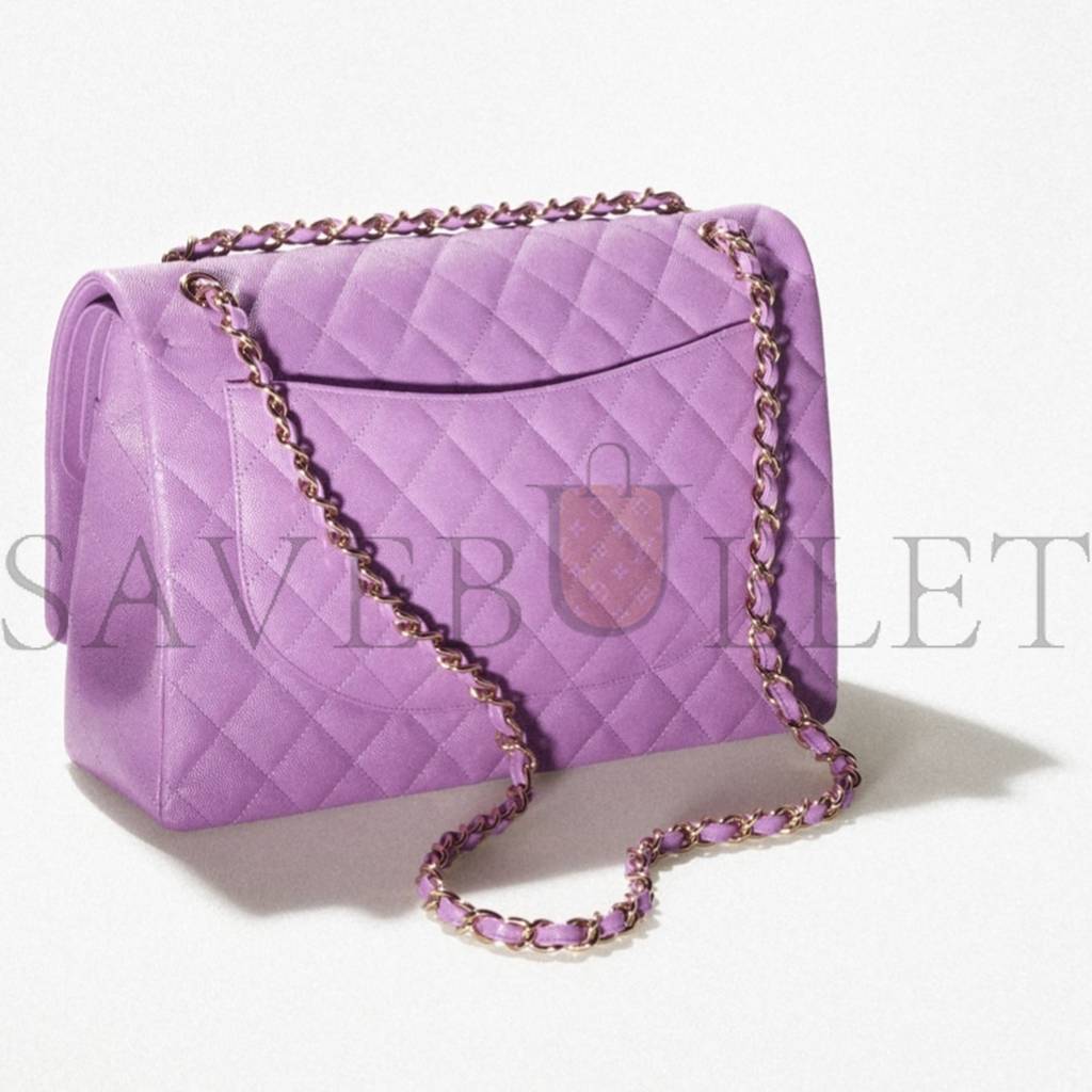 Ch*el maxi classic handbag gold hardware a58601 y33352 nh623 （25.5*15.5*6.cm）